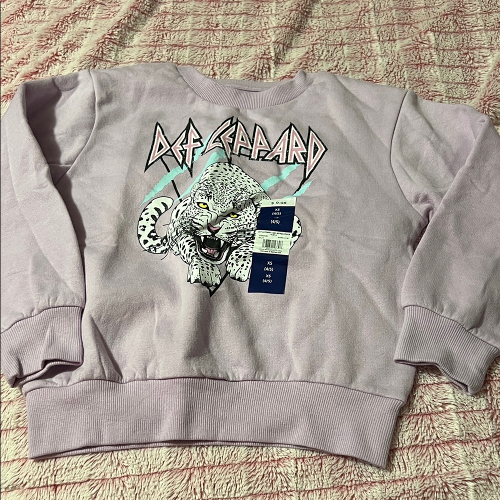 Def Leppard Kids Lavender Sweatshirt